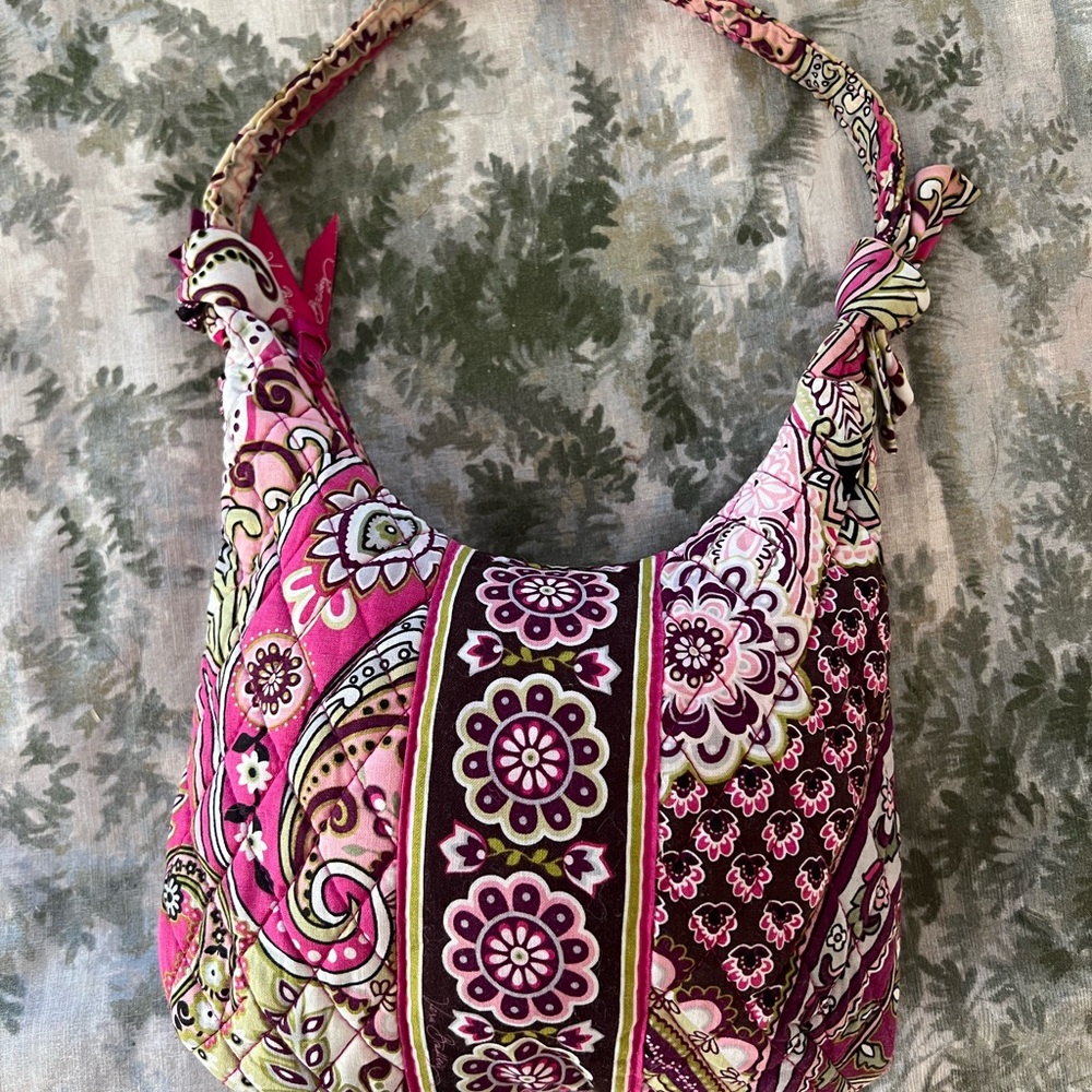 Floral Pink and Purple Women's Bag